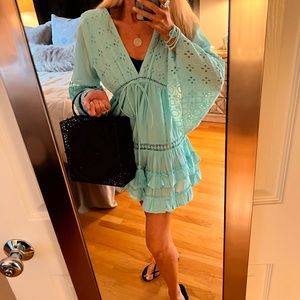 Beautiful turquoise Debbie Katz dress or coverup💙